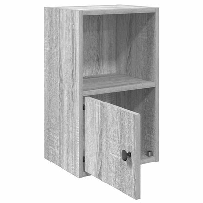 Boekenkast Jorn - bewerkt hout - grijs sonoma