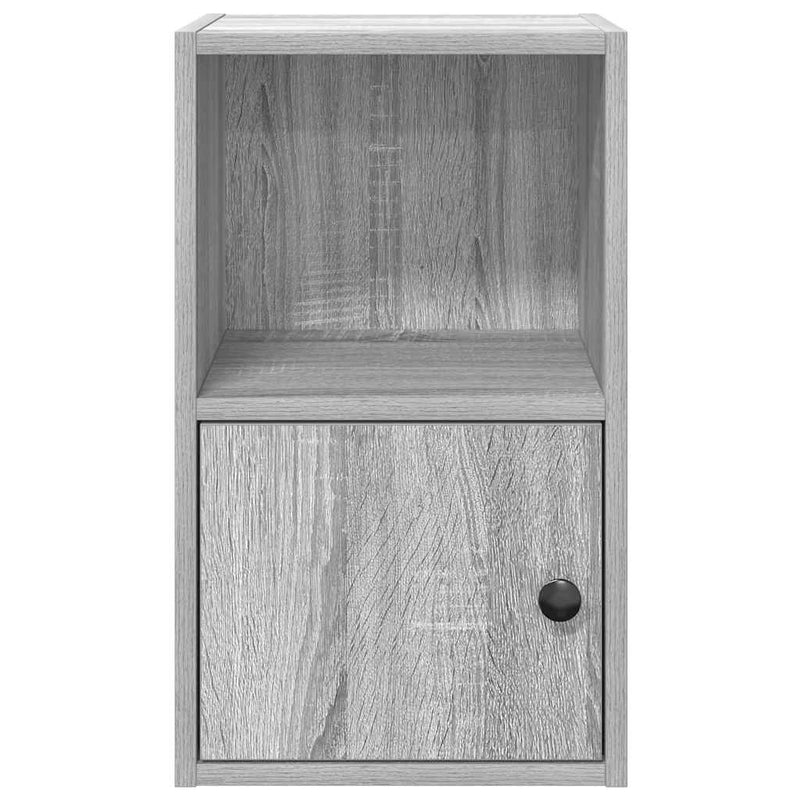 Boekenkast Jorn - bewerkt hout - grijs sonoma