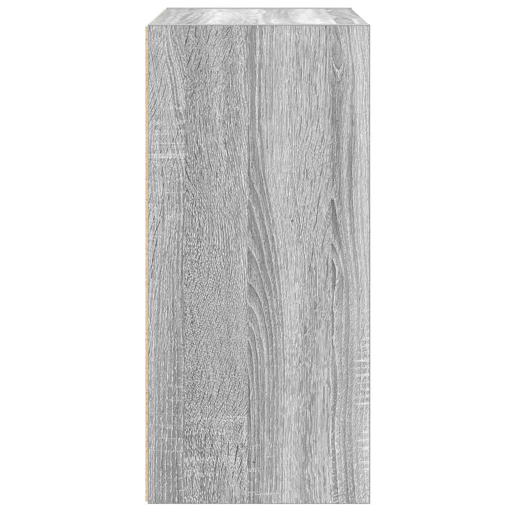 Boekenkast Jorn - bewerkt hout - grijs sonoma