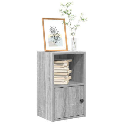 Boekenkast Jorn - bewerkt hout - grijs sonoma