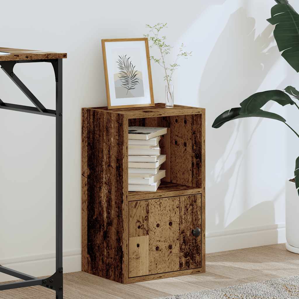 Boekenkast Jorn - 31x24x52 cm - oud hout