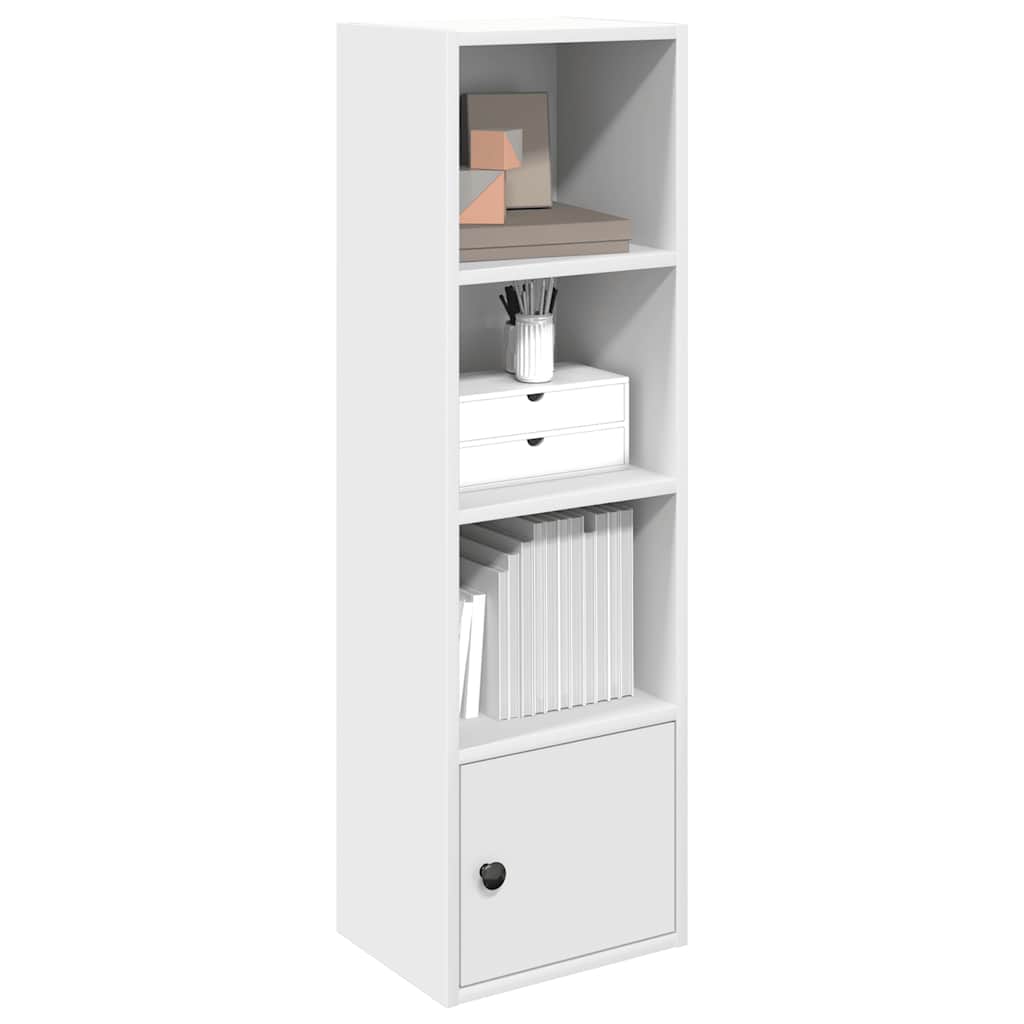 Boekenkast Hugoine - bewerkt hout - wit
