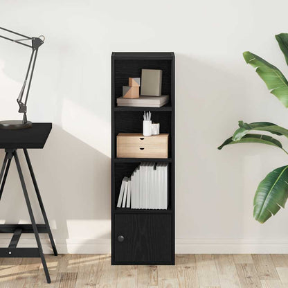 Boekenkast Hugoine - bewerkt hout - zwart eiken