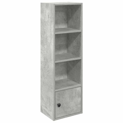 Boekenkast Hugoine - bewerkt hout - betongrijs
