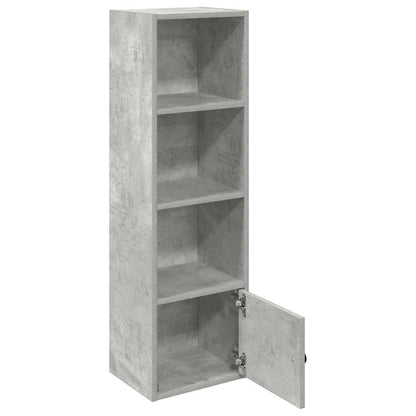 Boekenkast Hugoine - bewerkt hout - betongrijs