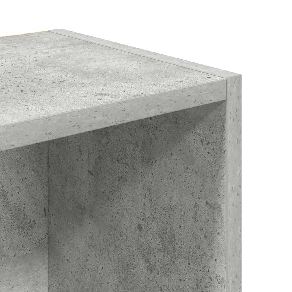 Boekenkast Hugoine - bewerkt hout - betongrijs