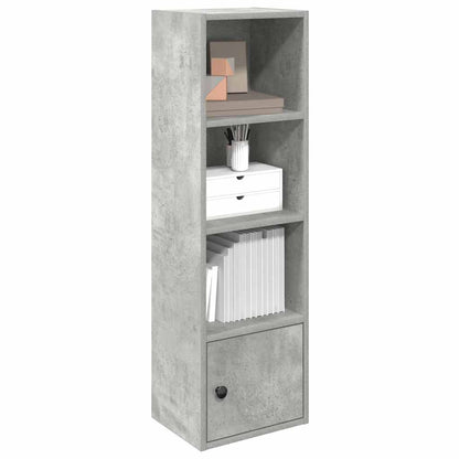 Boekenkast Hugoine - bewerkt hout - betongrijs