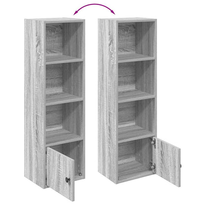 Boekenkast Hugoine - bewerkt hout - grijs sonoma