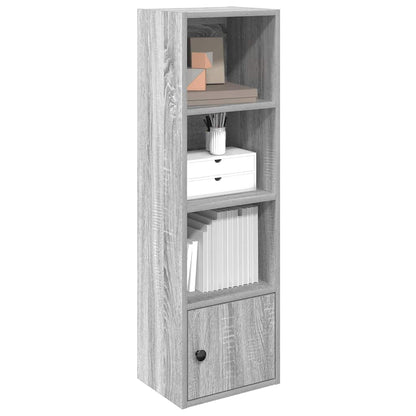 Boekenkast Hugoine - bewerkt hout - grijs sonoma