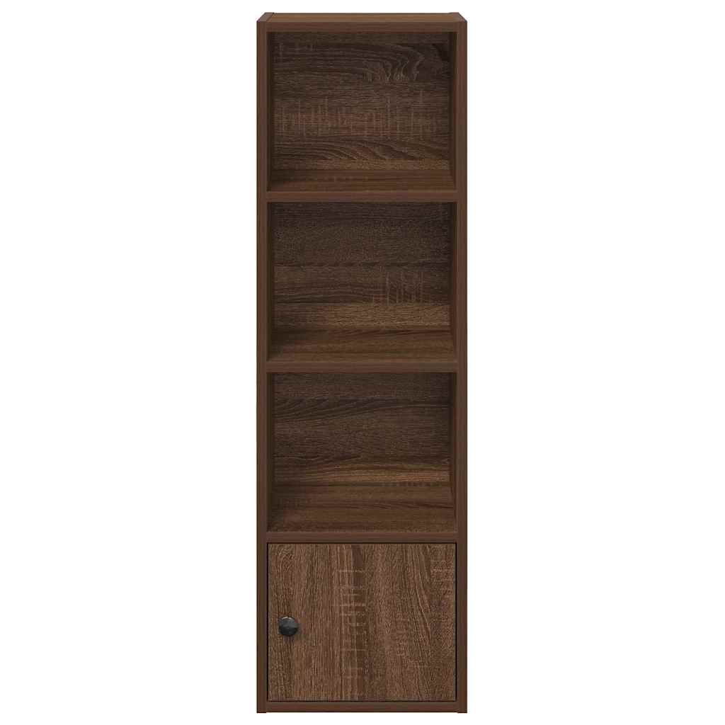 Boekenkast Hugoine - bewerkt hout - bruin eiken