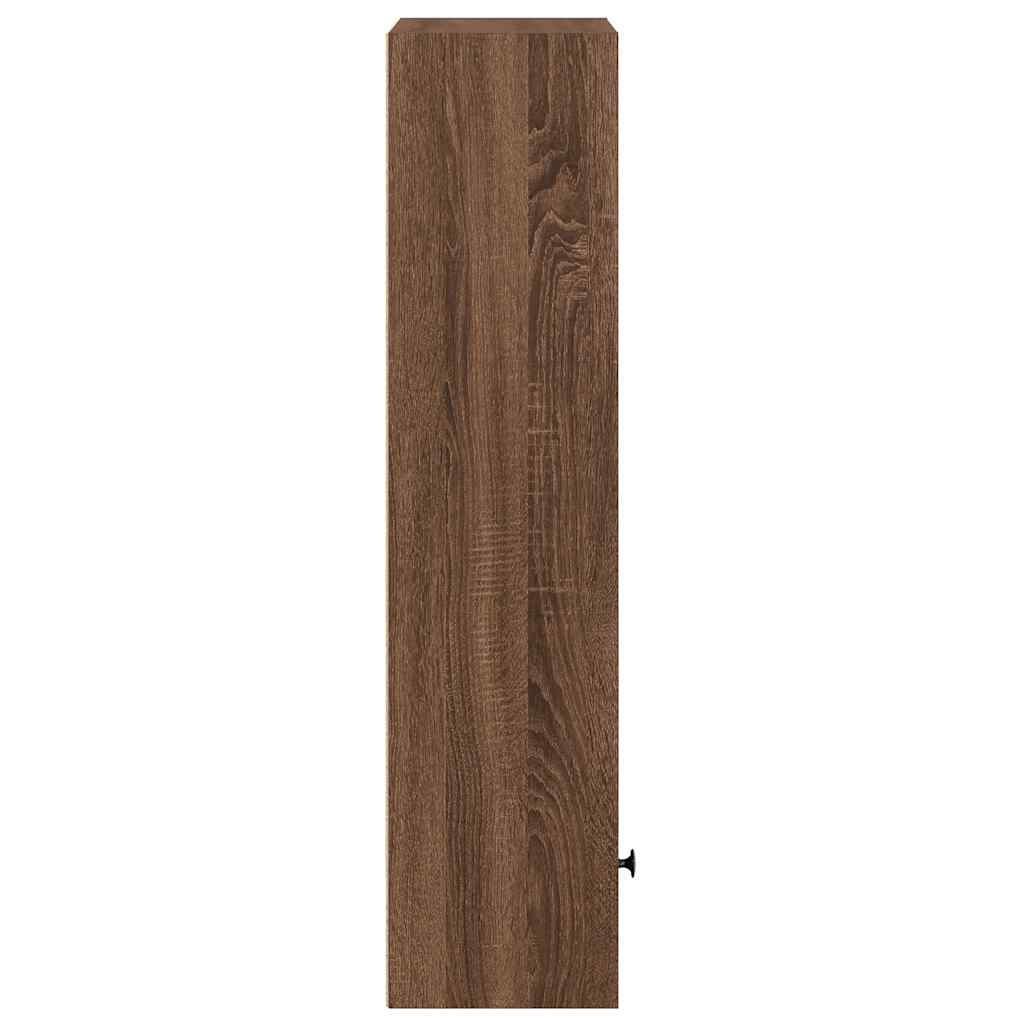 Boekenkast Hugoine - bewerkt hout - bruin eiken