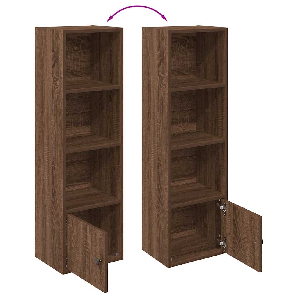 Boekenkast Hugoine - bewerkt hout - bruin eiken