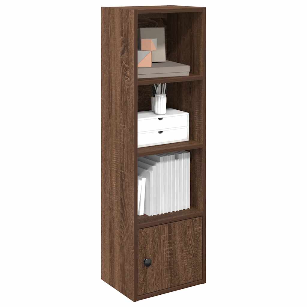 Boekenkast Hugoine - bewerkt hout - bruin eiken