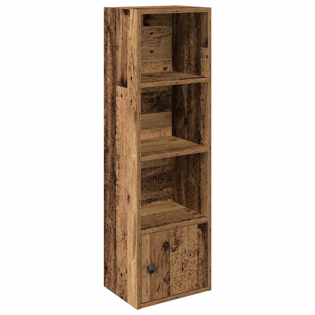 Boekenkast Hugoine - 31x24x102 cm - oud hout