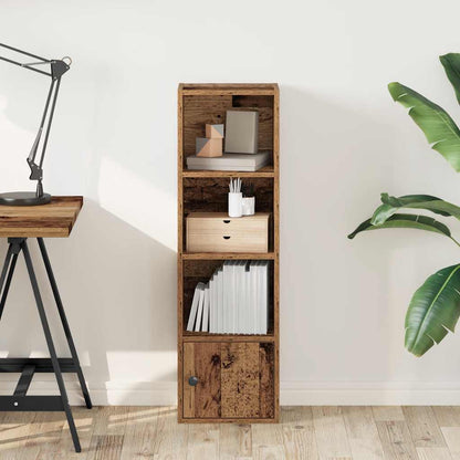 Boekenkast Hugoine - 31x24x102 cm - oud hout