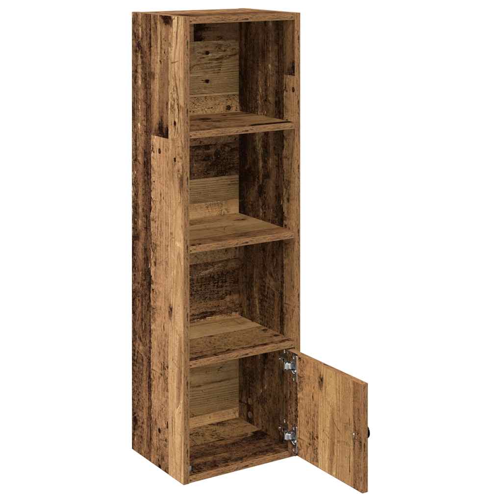 Boekenkast Hugoine - 31x24x102 cm - oud hout