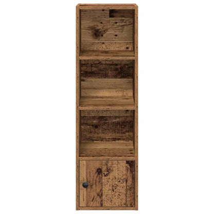 Boekenkast Hugoine - 31x24x102 cm - oud hout