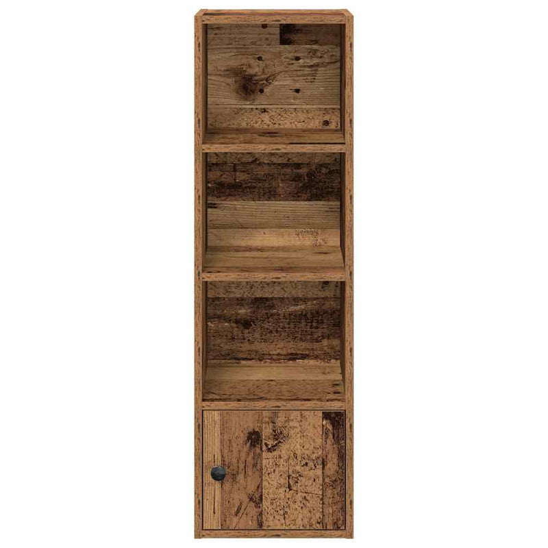 Boekenkast Hugoine - 31x24x102 cm - oud hout