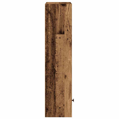 Boekenkast Hugoine - 31x24x102 cm - oud hout