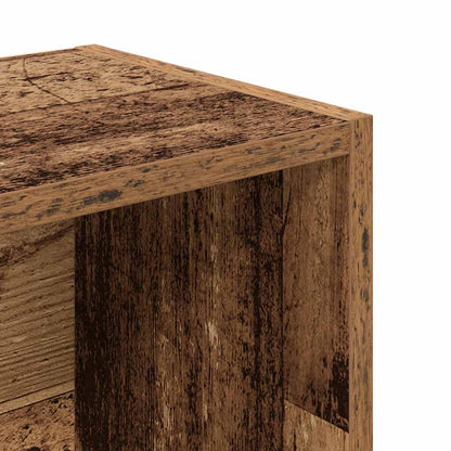 Boekenkast Hugoine - 31x24x102 cm - oud hout