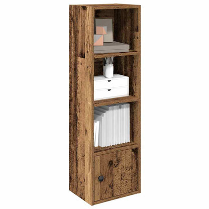 Boekenkast Hugoine - 31x24x102 cm - oud hout