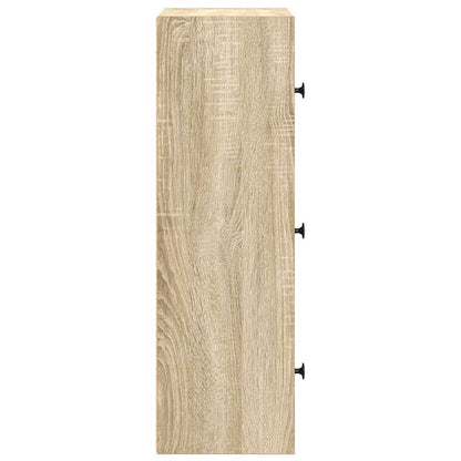 Boekenkast Gijs - 40x24x77 cm - sonoma eiken