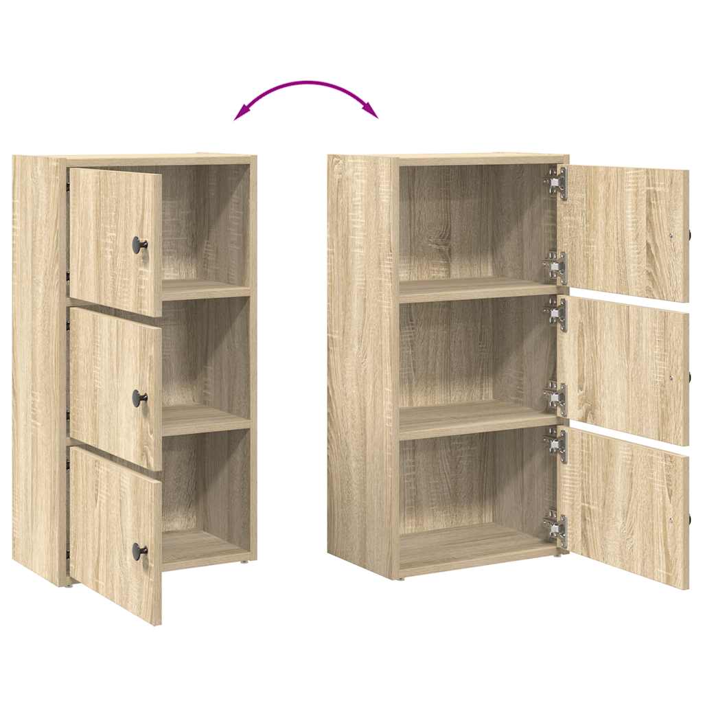 Boekenkast Gijs - 40x24x77 cm - sonoma eiken
