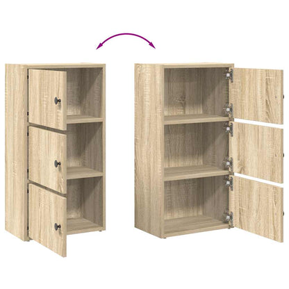 Boekenkast Gijs - 40x24x77 cm - sonoma eiken