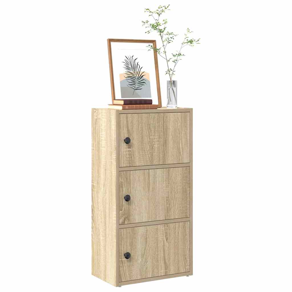 Boekenkast Gijs - 40x24x77 cm - sonoma eiken