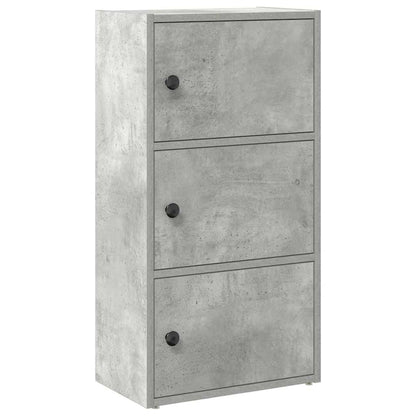 Boekenkast Gijs - 40x24x77 cm - betongrijs