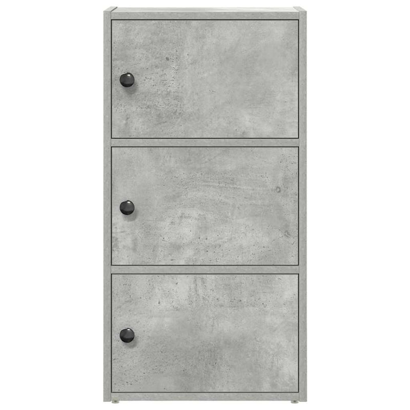 Boekenkast Gijs - 40x24x77 cm - betongrijs