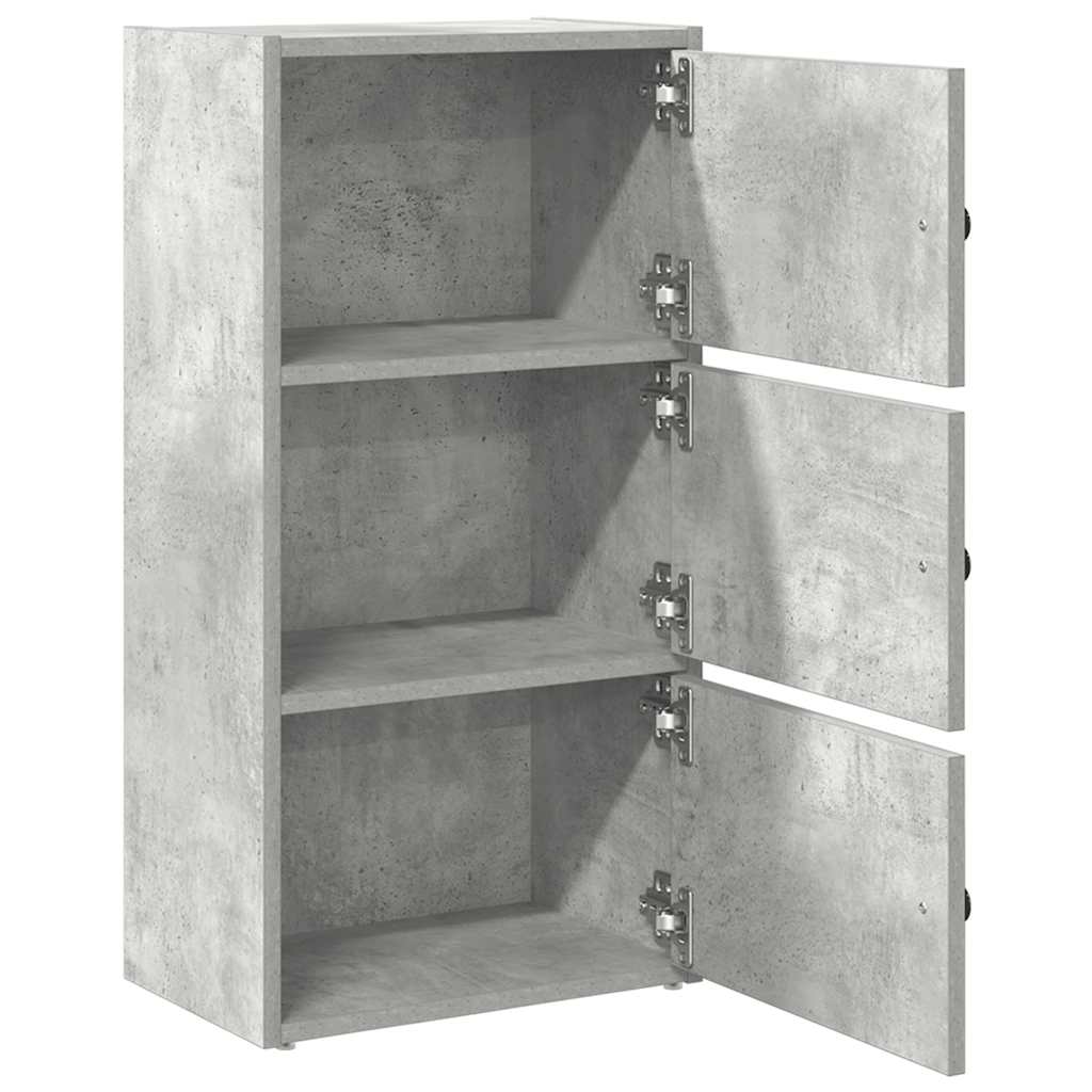 Boekenkast Gijs - 40x24x77 cm - betongrijs