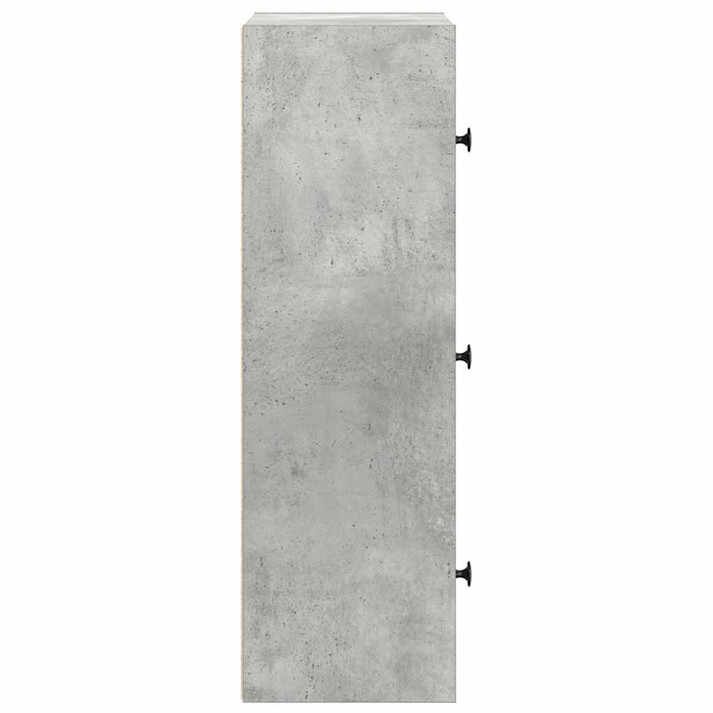 Boekenkast Gijs - 40x24x77 cm - betongrijs