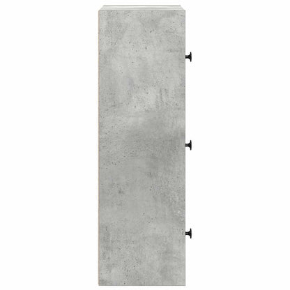 Boekenkast Gijs - 40x24x77 cm - betongrijs