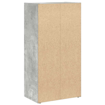 Boekenkast Gijs - 40x24x77 cm - betongrijs