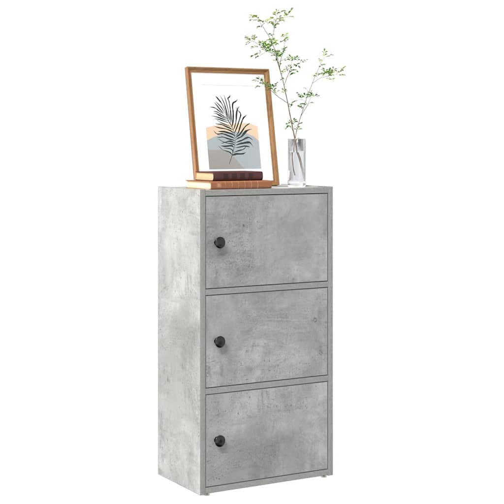 Boekenkast Gijs - 40x24x77 cm - betongrijs