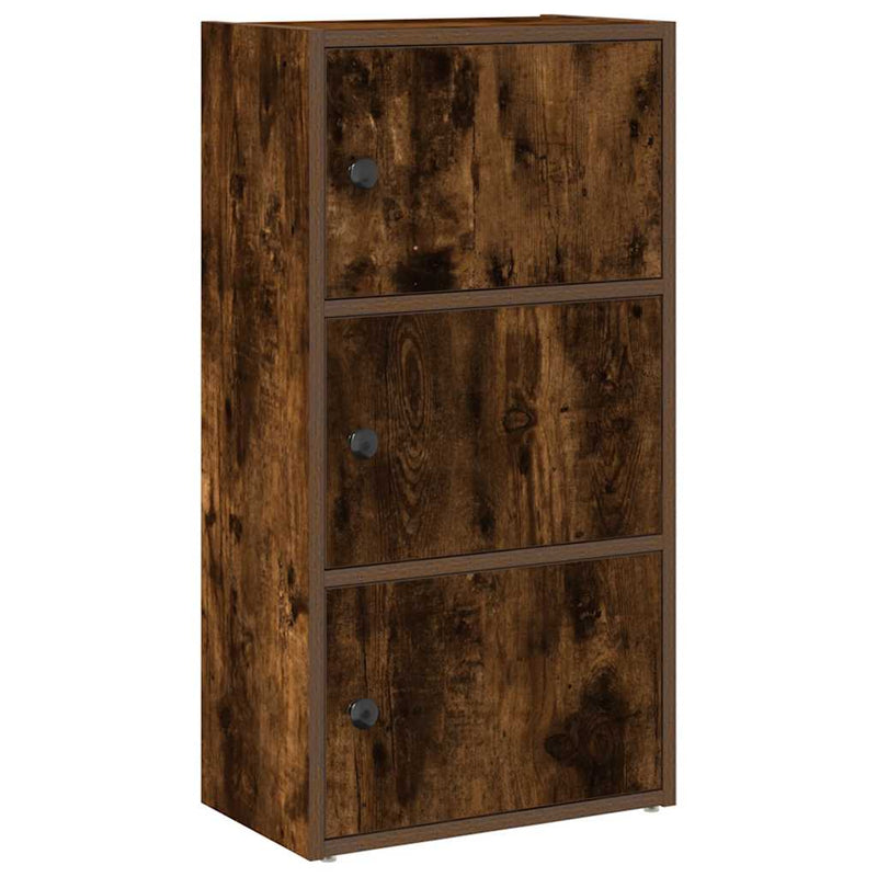 Boekenkast Gijs - 40x24x77 cm - gerookt eiken – extra afbeelding