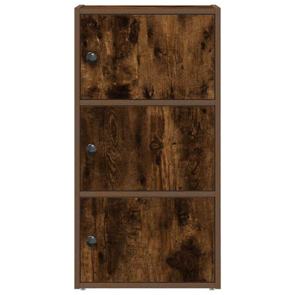 Boekenkast Gijs - 40x24x77 cm - gerookt eiken