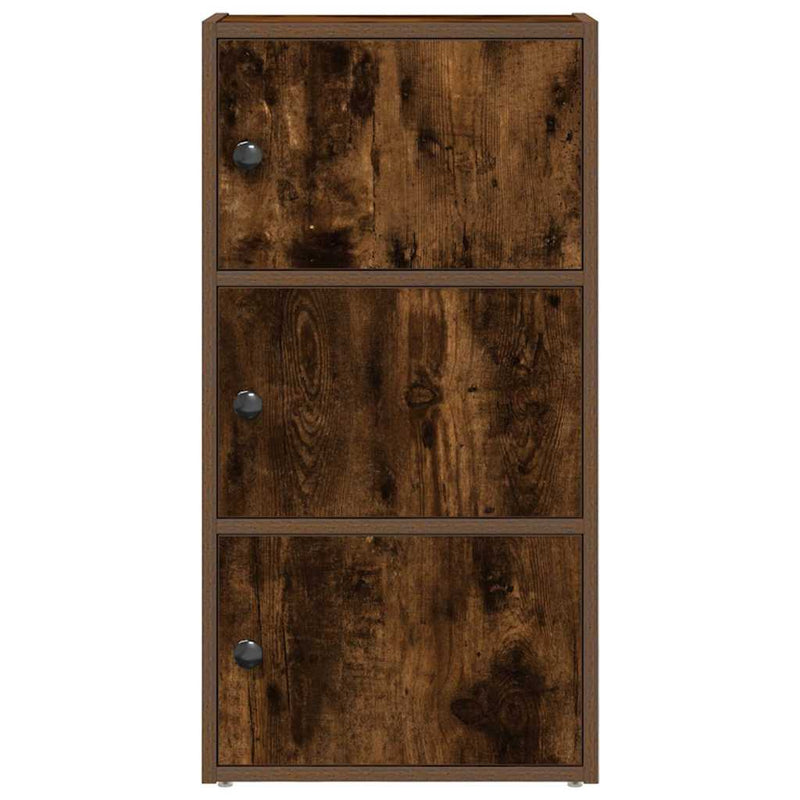 Boekenkast Gijs - 40x24x77 cm - gerookt eiken