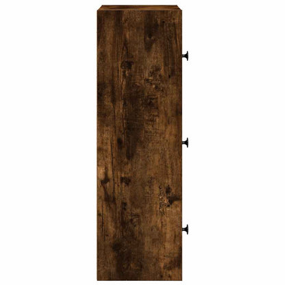 Boekenkast Gijs - 40x24x77 cm - gerookt eiken