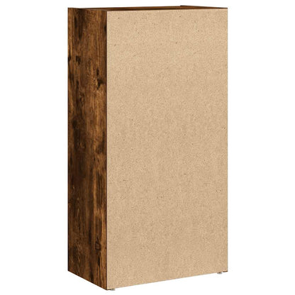 Boekenkast Gijs - 40x24x77 cm - gerookt eiken