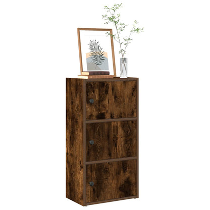 Boekenkast Gijs - 40x24x77 cm - gerookt eiken