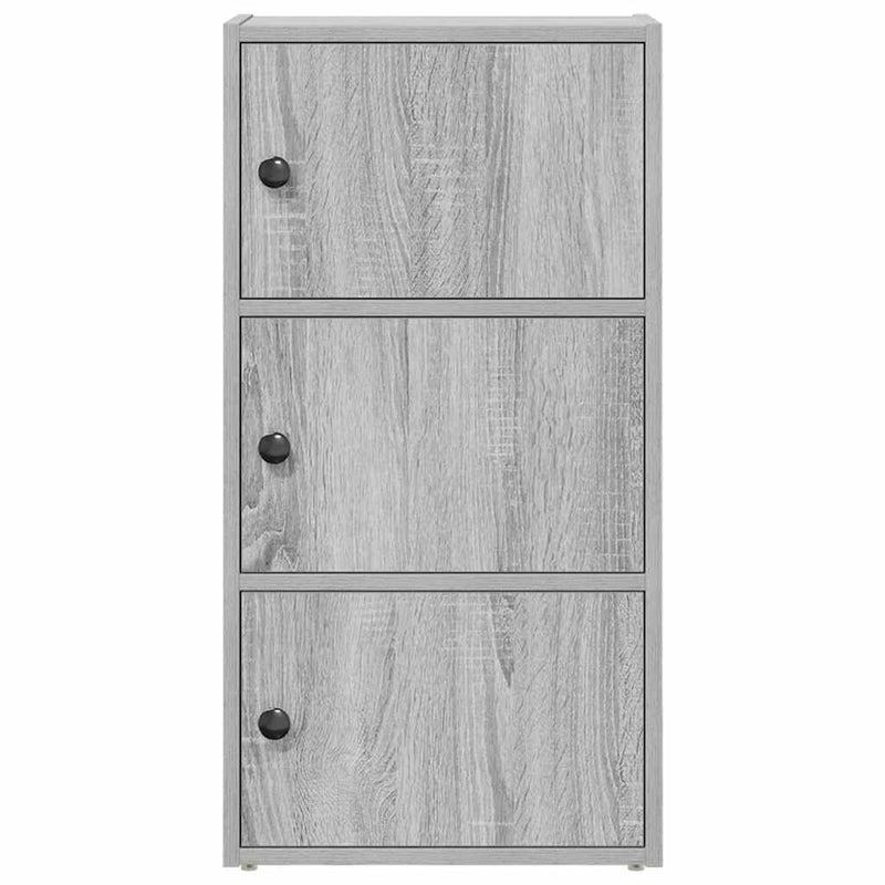 Boekenkast Gijs - 40x24x77 cm - grijs sonoma