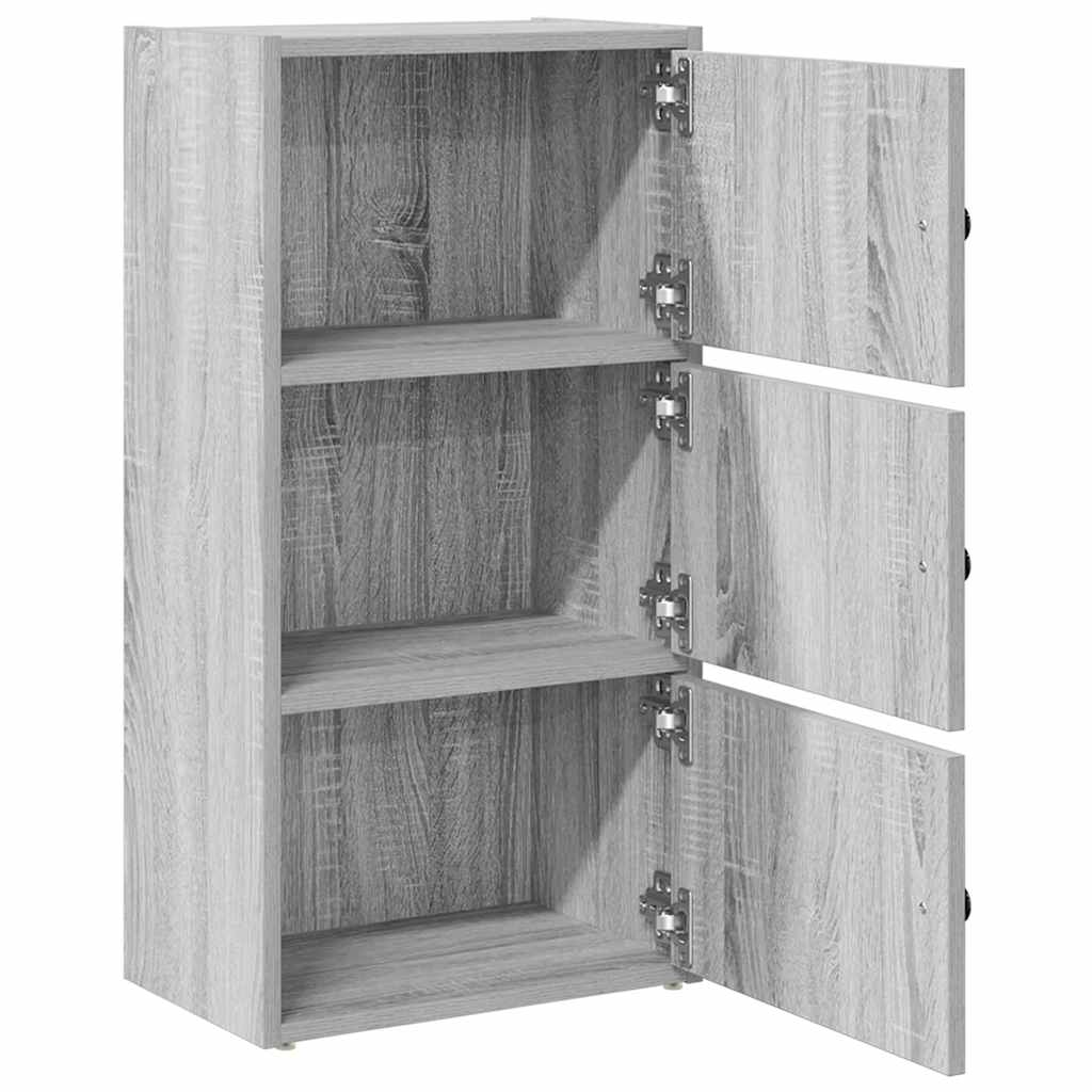 Boekenkast Gijs - 40x24x77 cm - grijs sonoma