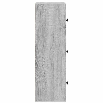 Boekenkast Gijs - 40x24x77 cm - grijs sonoma