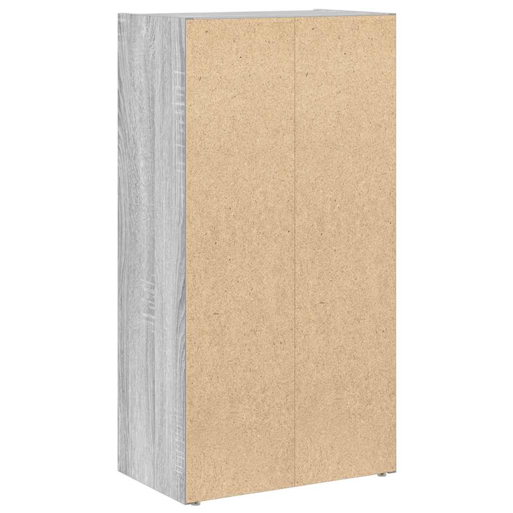 Boekenkast Gijs - 40x24x77 cm - grijs sonoma