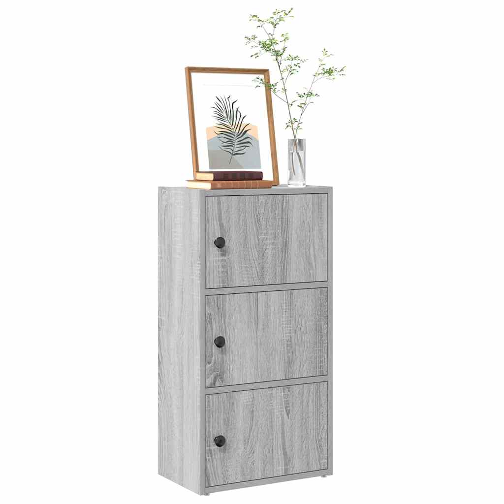 Boekenkast Gijs - 40x24x77 cm - grijs sonoma