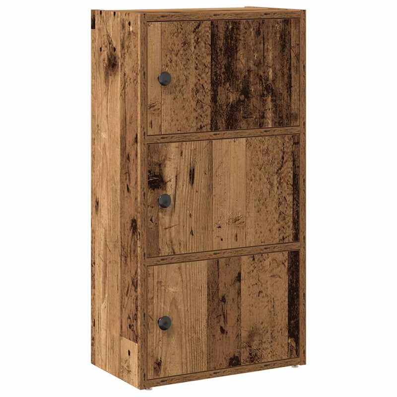 Boekenkast Gijs - 40x24x77 cm - oud hout – extra afbeelding