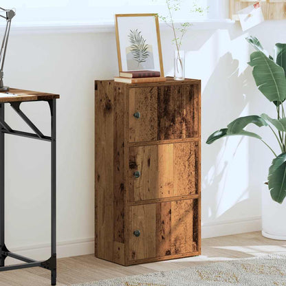 Boekenkast Gijs - 40x24x77 cm - oud hout