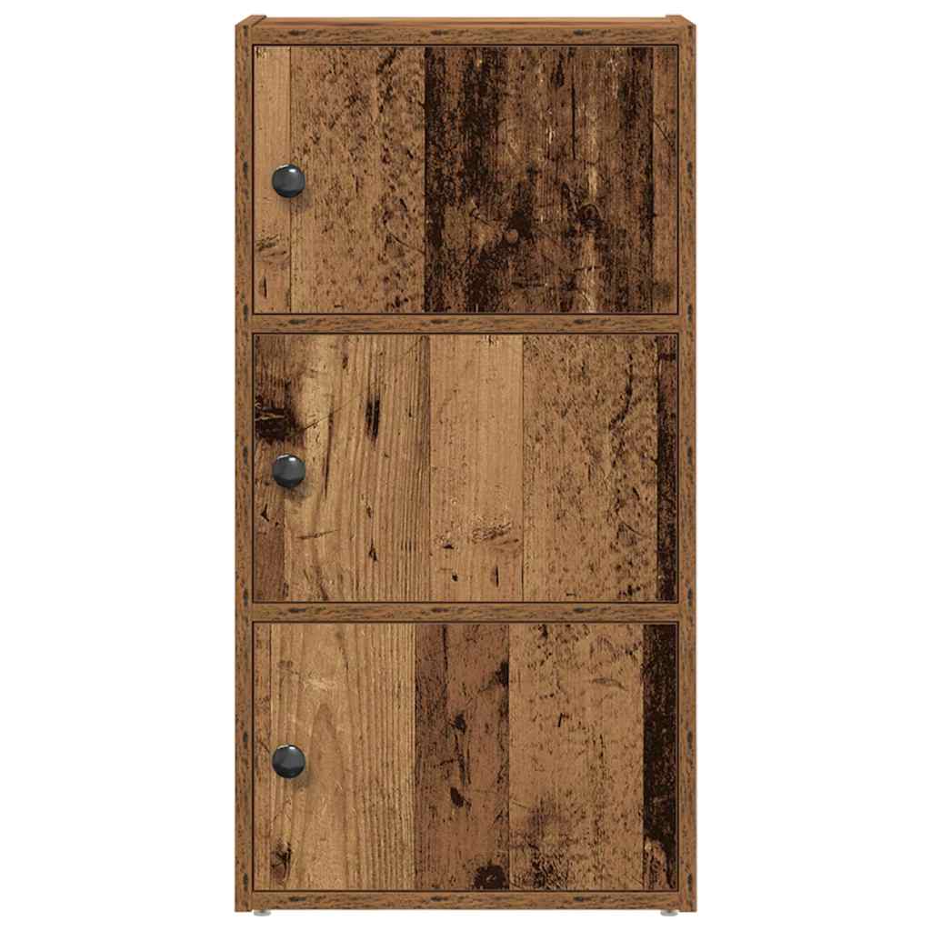 Boekenkast Gijs - 40x24x77 cm - oud hout